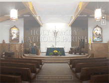 Tablet Screenshot of holyfamily.info