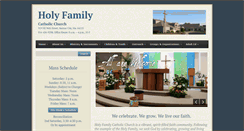 Desktop Screenshot of holyfamily.com