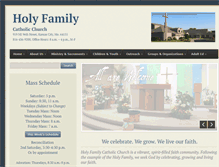Tablet Screenshot of holyfamily.com